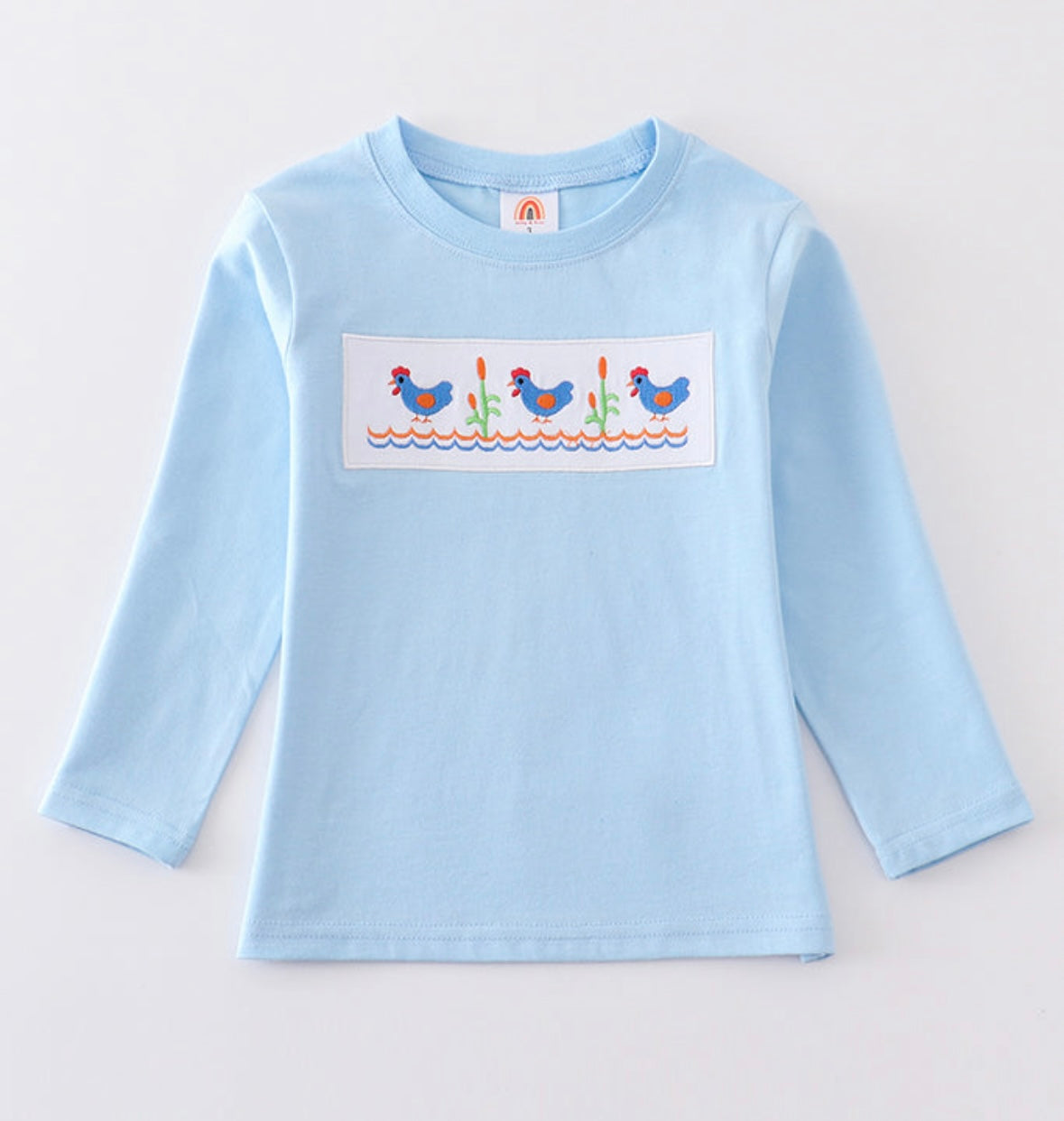 Boys Chicken Embroidered Top