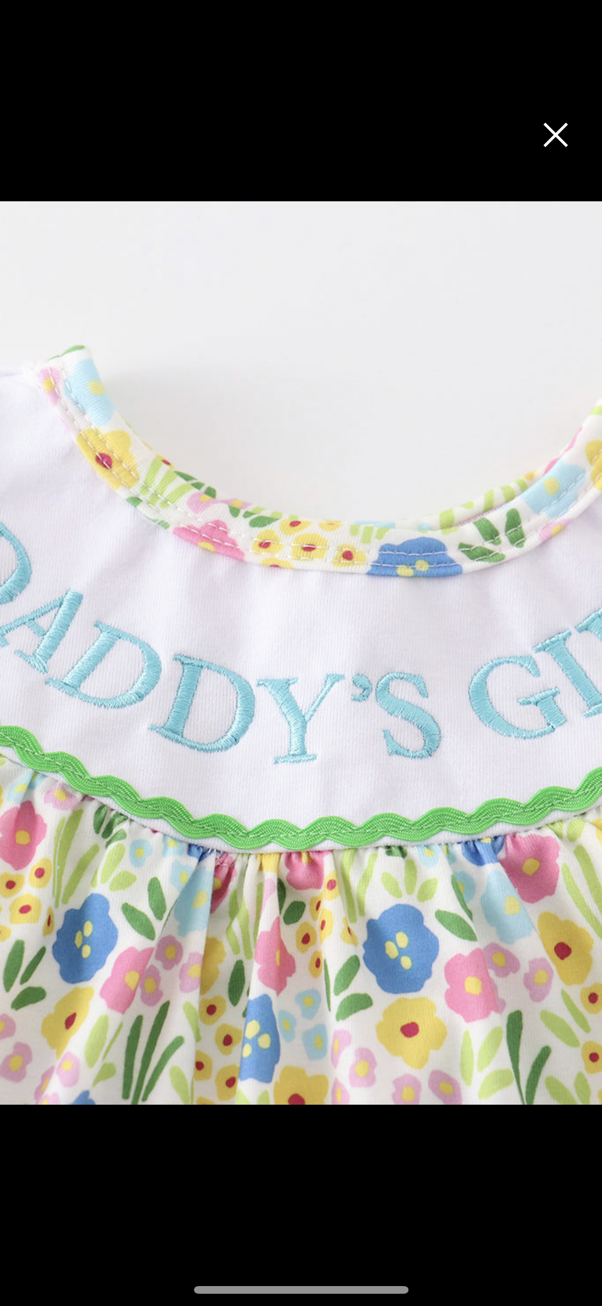 Girls Flower Daddy's Girl 2PC Set