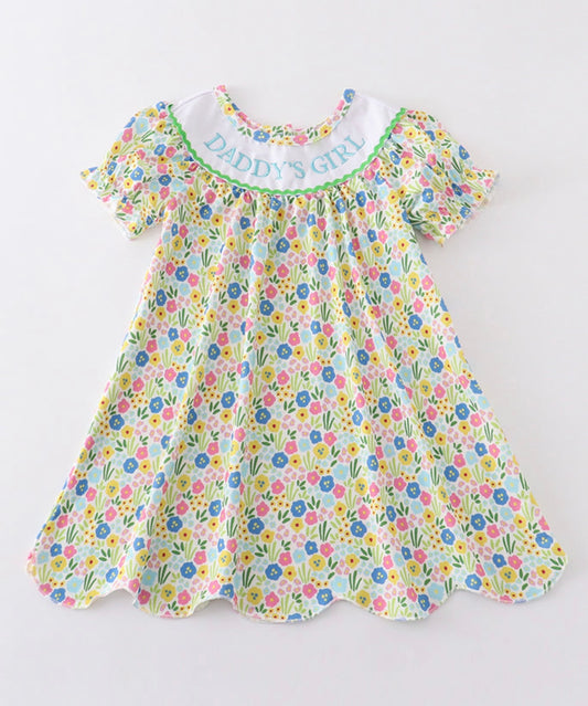 Girls Floral Daddy's Girl Dress only