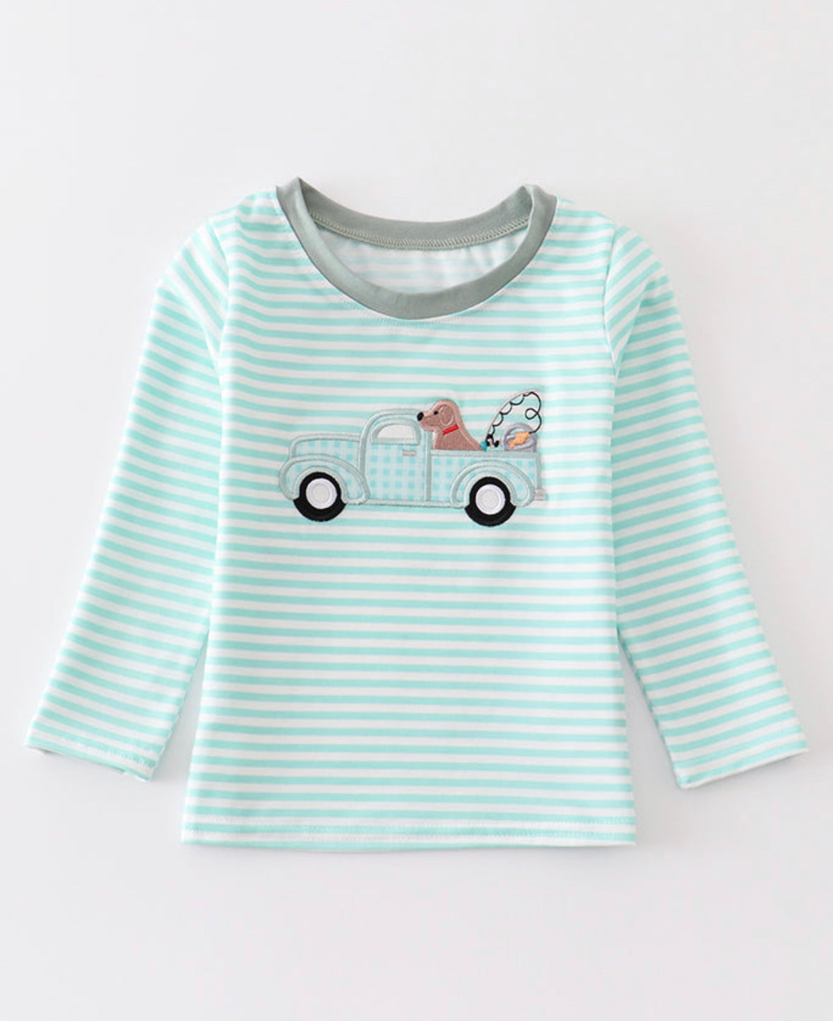 Boys Truck &Dog applique Shirt