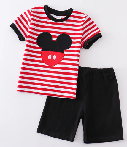 Boy's Mickey 2 PC Short Set